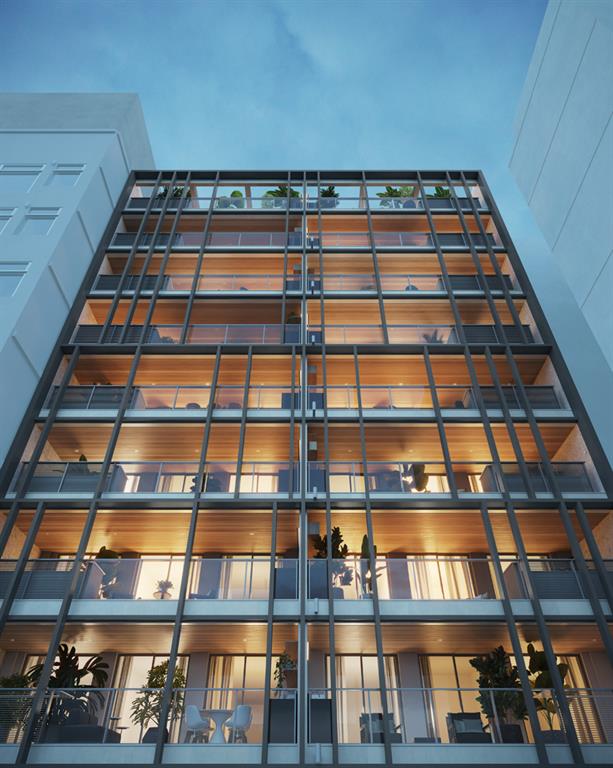 a building with many windows